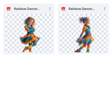 Magical Rainbow Dancer Model Overlays