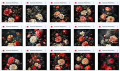 Ultimate Victorian Floral Portrait Background Bundle - Meg Bitton Productions