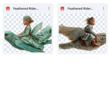 Magical Feathered Rider Model Overlays