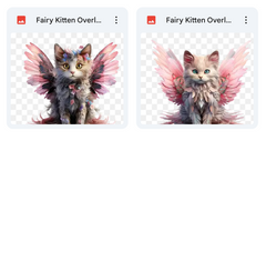 Magical Fairy Kitten Overlays