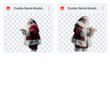 Magical Cookie Santa Model Overlays