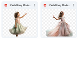 Magical Pastel Fairy Model Overlays