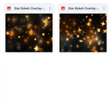 Magical Star Bokeh Overlays