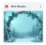 Mint Wreath Background Bundle
