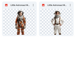 Magical Little Astronaut Model Overlays
