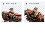 Magical Santa's Sleigh Model Overlays