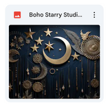 Boho Starry Studio Background Bundle