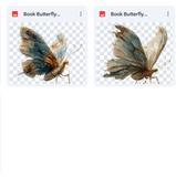Magical Book Butterfly Overlays
