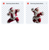Magical Dancing Santa Model Overlays