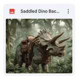 Saddled Dino Background Bundle