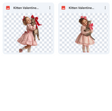Magical Valentine Kitten Model Overlays