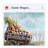Easter Wagon Background Bundle