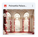 Poinsettia Palace Background Bundle