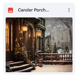Caroler Porch Background Bundle