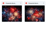 Magical Fireworks Burst Overlays