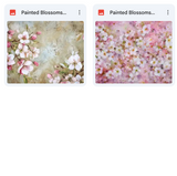 Magical Painted Blossoms Textures