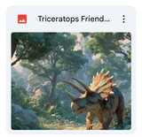 Triceratops Friend Background Bundle