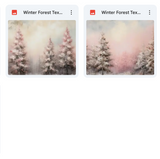 Magical Winter Forest Textures