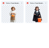 Magical Trick or Treat Model Overlays