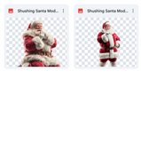 Magical Shushing Santa Model Overlays
