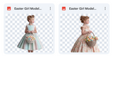 Magical Easter Girl Model Overlays