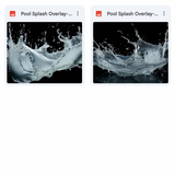 Magical Pool Splash Overlays