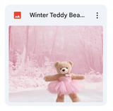 Winter Teddy Bear Background Bundle