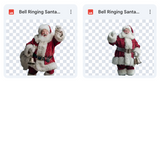 Magical Bell Ringing Santa Model Overlays