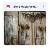 Boho Macrame Background Bundle