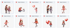 Illustrated Valentine's Day Asset Pack