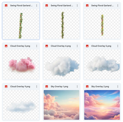 Daydreamer Background, Overlay & Brushes Asset Pack