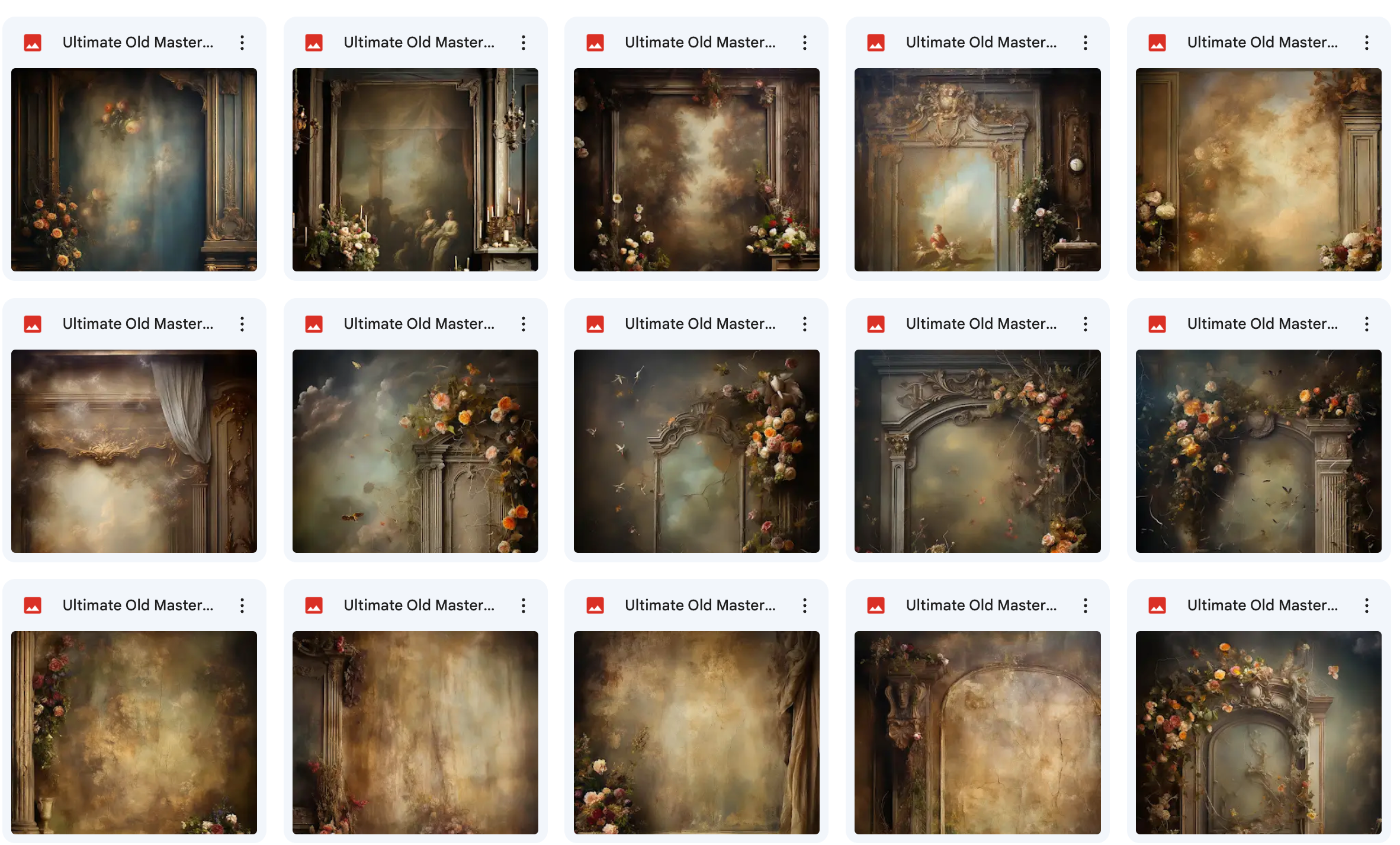 Ultimate Old Masters Background Bundle - Meg Bitton Productions
