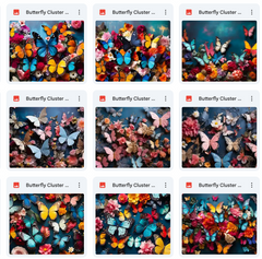 Ultimate Butterfly Cluster Background Bundle