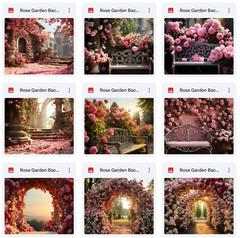 Ultimate Rose Garden Background Bundle