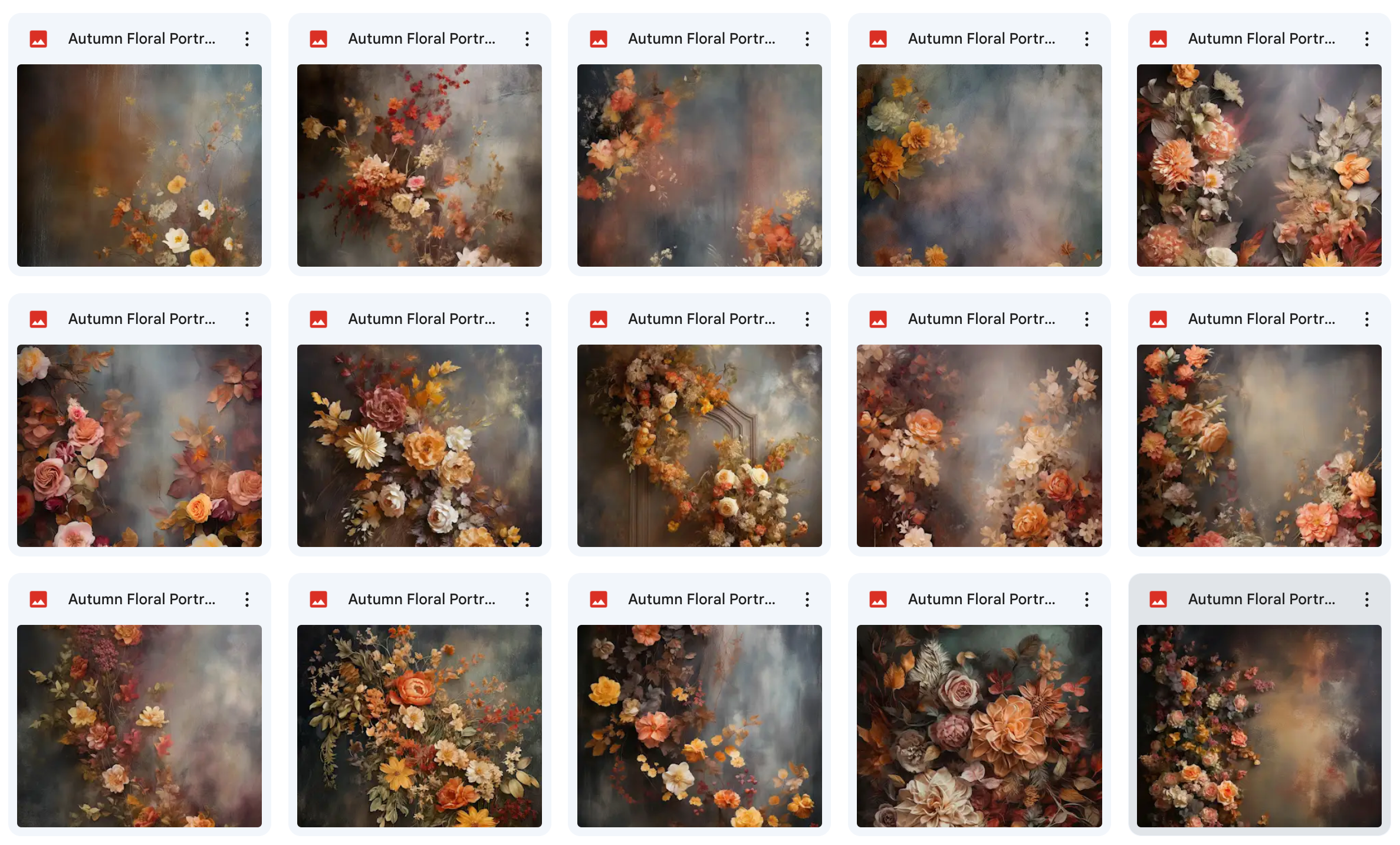 Ultimate Autumn Floral Background Bundle - Meg Bitton Productions
