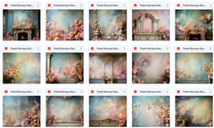 Ultimate Pastel Baroque Background Bundle - Meg Bitton Productions