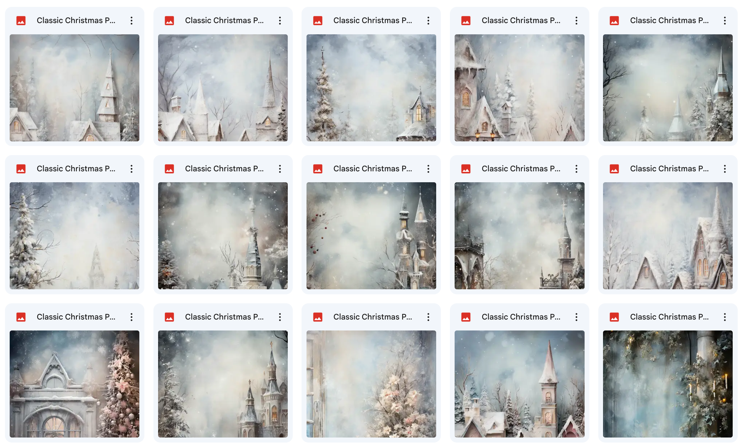 Ultimate Classic Christmas Portrait Background Bundle - Meg Bitton Productions