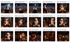 Ultimate Santa Claus Background Bundle - Meg Bitton Productions