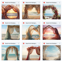 Ultimate Beach Arch Background Bundle