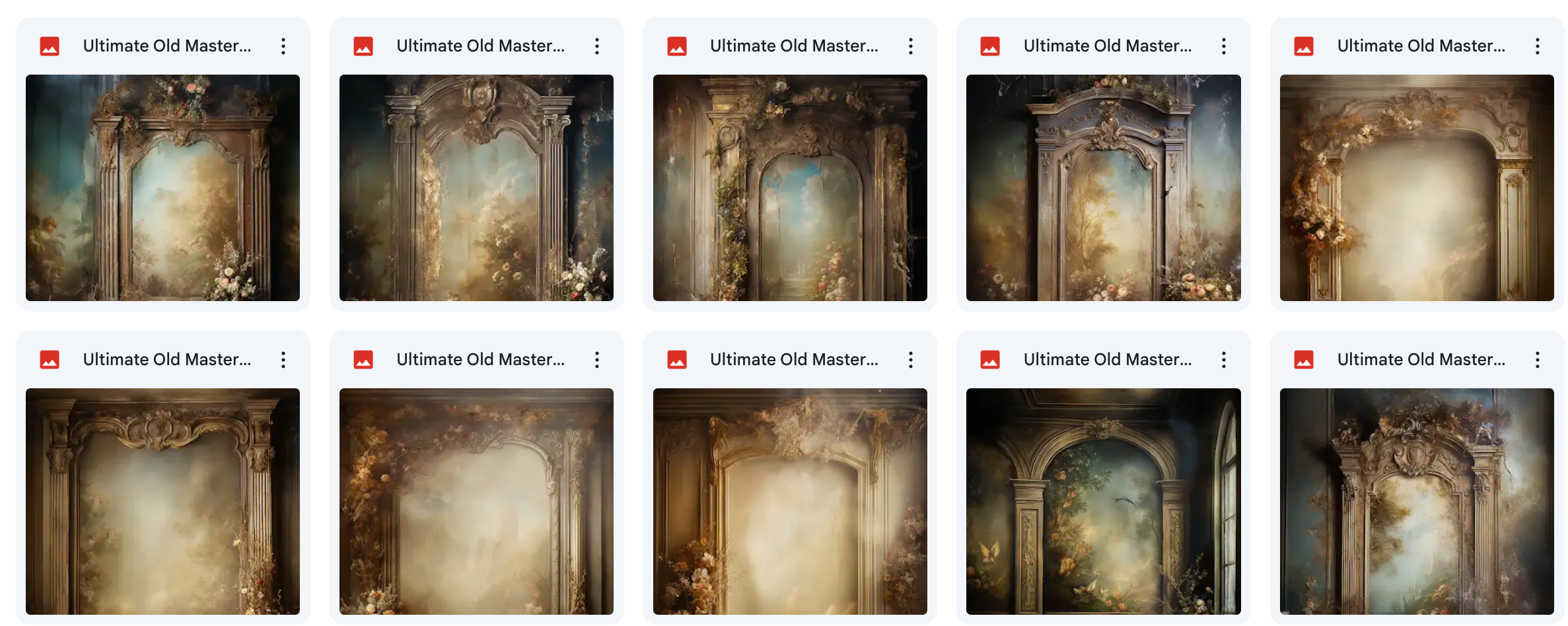 Ultimate Old Masters Background Bundle - Meg Bitton Productions