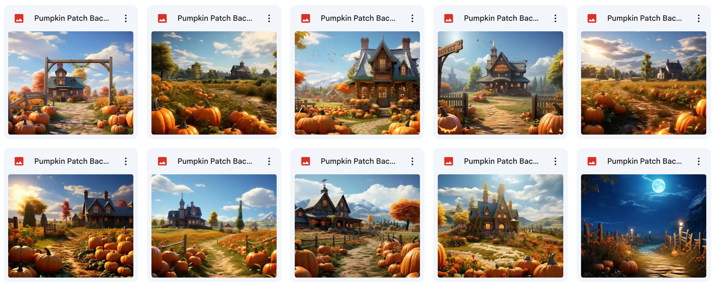 Ultimate Pumpkin Patch Background Bundle - Meg Bitton Productions