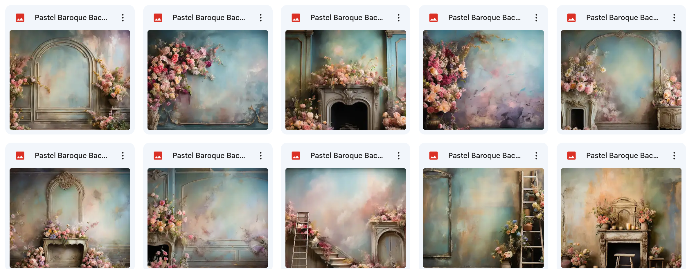 Ultimate Pastel Baroque Background Bundle - Meg Bitton Productions