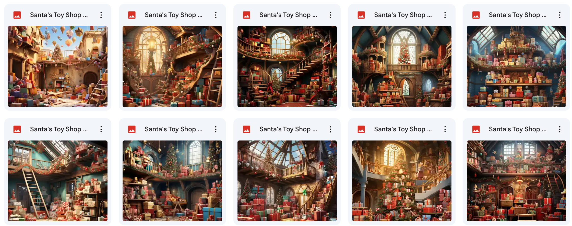 Ultimate Santa's Toy Shop Background Bundle - Meg Bitton Productions