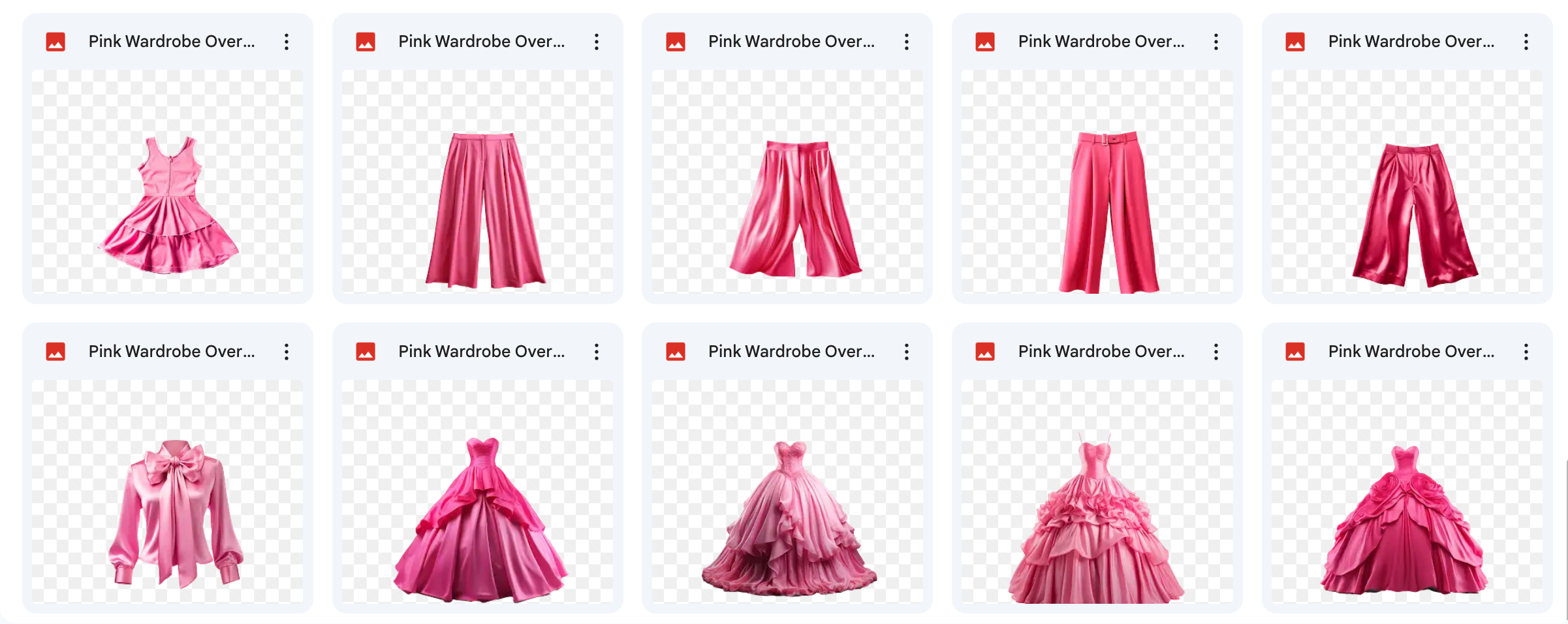 Magical Pink Wardrobe Asset Pack - Meg Bitton Productions