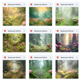 Ultimate Mushroom Path Background Bundle