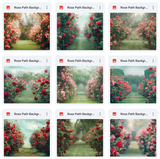Ultimate Rose Path Background Bundle