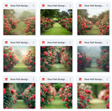 Ultimate Rose Path Background Bundle