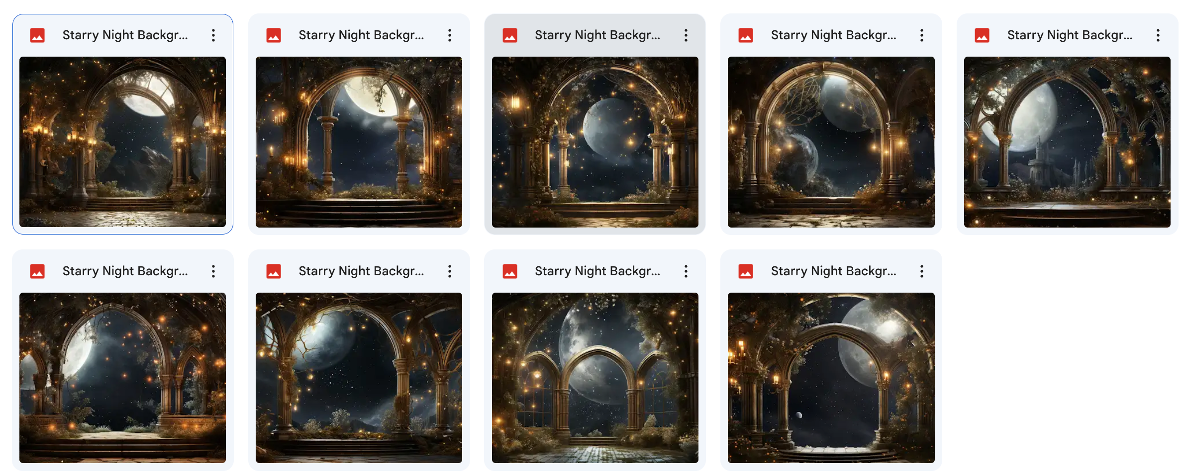 Starry Night Background Bundle - Meg Bitton Productions