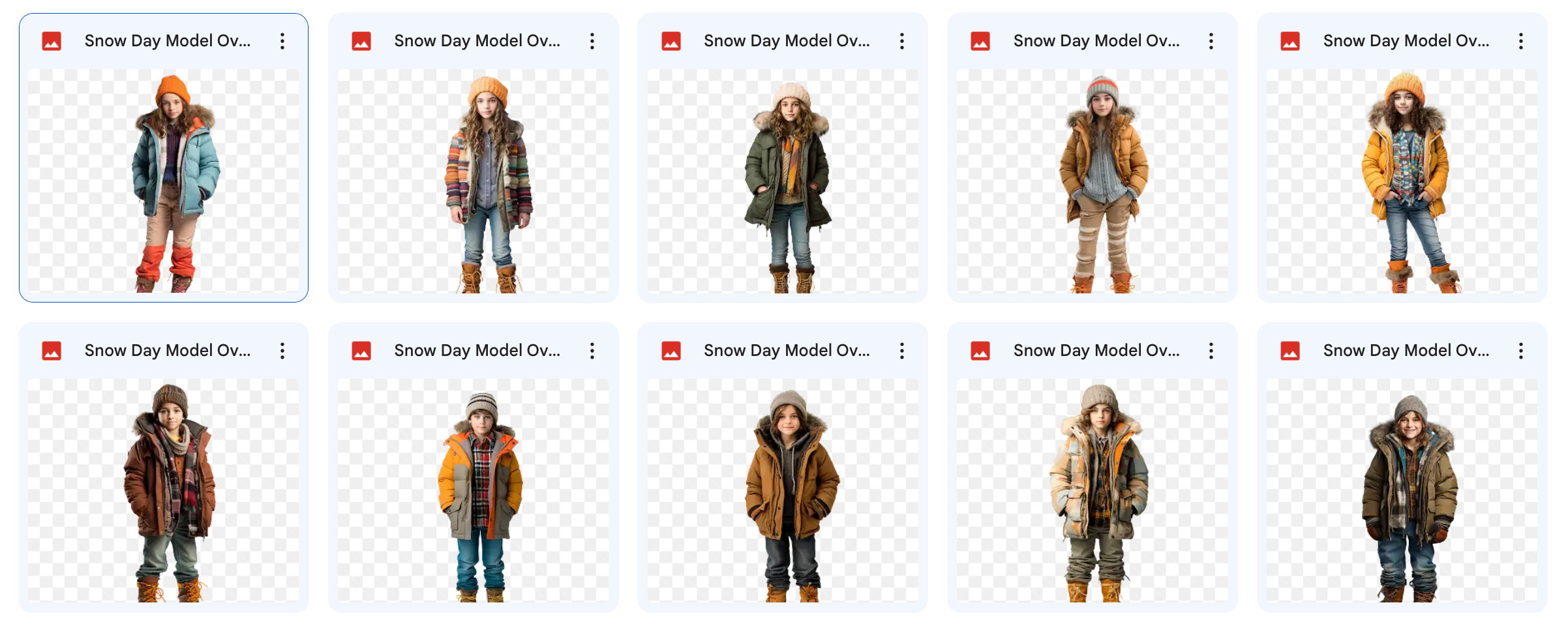 Magical Snow Day Model Overlays - Meg Bitton Productions