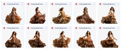 Magical Twirling Model Overlays - Meg Bitton Productions